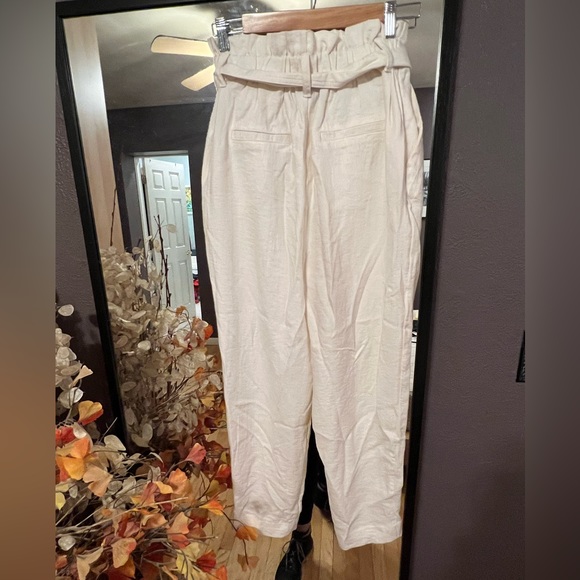 A New Day Elastic Tie Front Paper Bag Pants XS - Picture 1 of 7